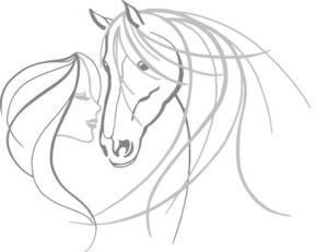 Pferd und Frau
